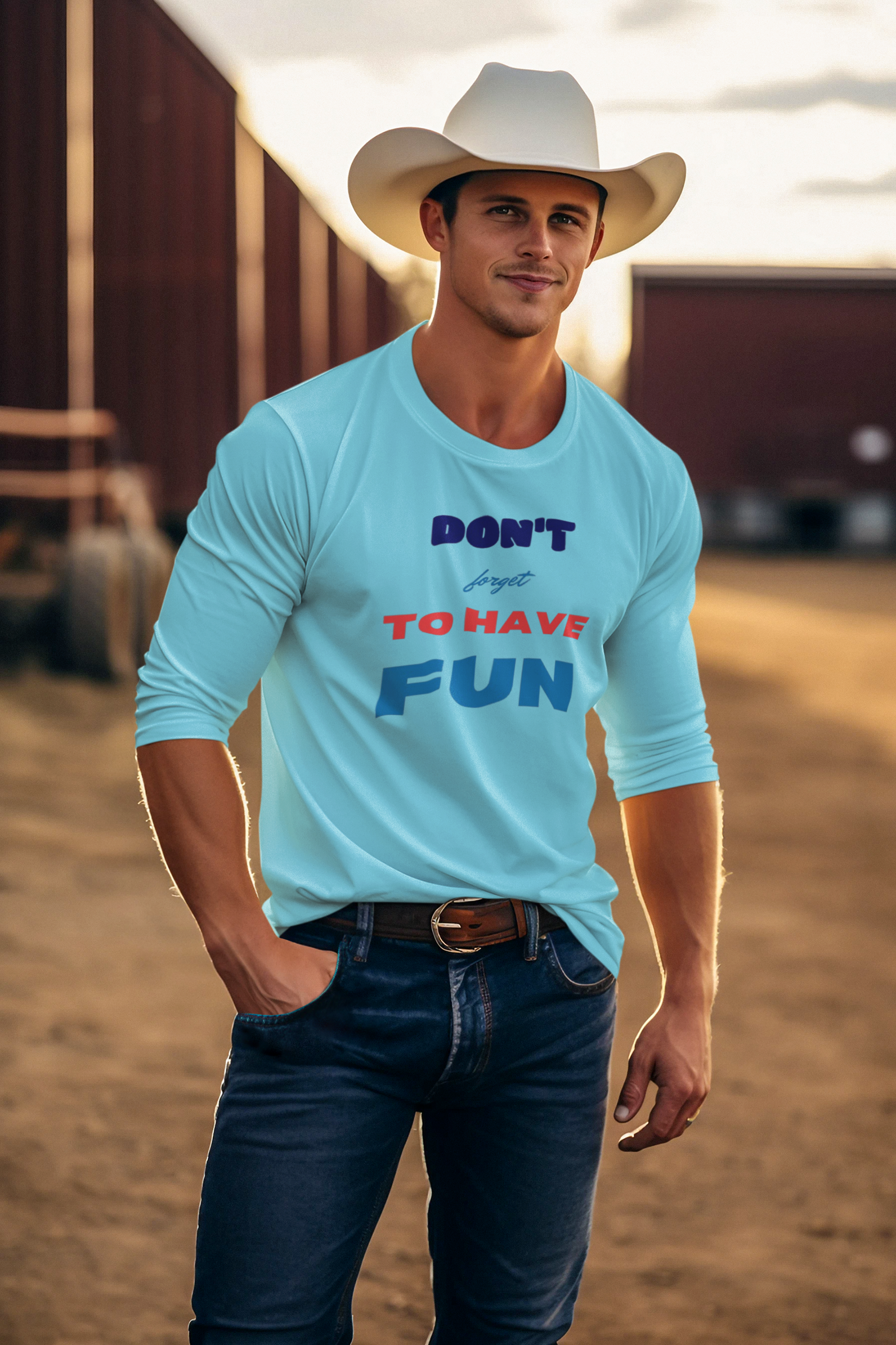 Dont Forget To Have Fun Ultra Cotton Long Sleeve Tee